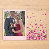 Valentine's Day Acrylic Invitations Acryleinladungen (Vorderseite)