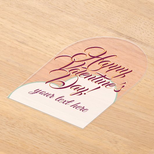 Valentine's Day Acrylic Invitations Acryleinladungen (Ablage )