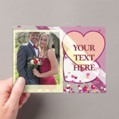 Valentine's Day Acrylic Invitations Acryleinladungen (Insitu (Handheld))