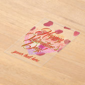 Valentine's Day Acrylic Invitations Acryleinladungen (Ablage )