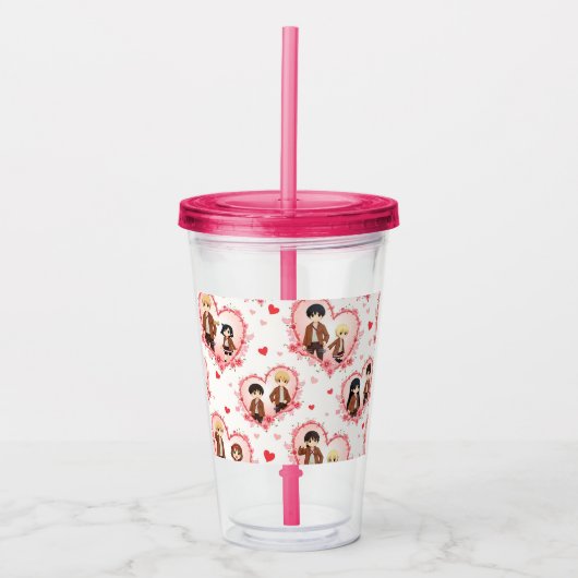 VALENTINE'S DAY ANIME ACRYLTRINKBECHER (Vorderseite)