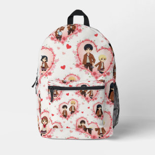 VALENTINE'S DAY ANIME BACKPACK BEDRUCKTER RUCKSACK