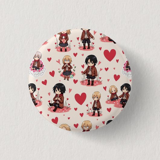 VALENTINE'S DAY ANIME BUTTON (Vorderseite)