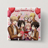 VALENTINE'S DAY ANIME BUTTON (Vorderseite)