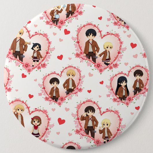 VALENTINE'S DAY ANIME BUTTON (Vorderseite)