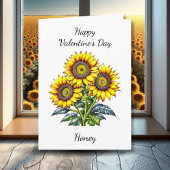 Valentine's Day | Aquarellblumen Karte