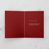 Valentine's Day Baby Duck Heart Glasses Karte (Innenseite)