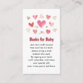 Valentines Day Baby Shower Books for Baby Begleitkarte (Vorderseite)