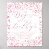 Valentine's Day Baby Shower How Big Is Her Belly? Poster (Vorne)
