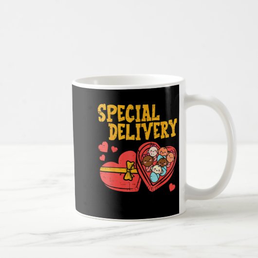 Valentines Day Baby Special Labor Delivery Nurse W Kaffeetasse (Rechts)