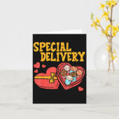 Valentines Day Baby Special Labor Delivery Nurse W Karte (Gelbe Blume)