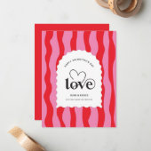 Valentine's Day  Be Mine Valentine's Day Card Mitteilungskarte (Vorderseite/Rückseite Beispiel)