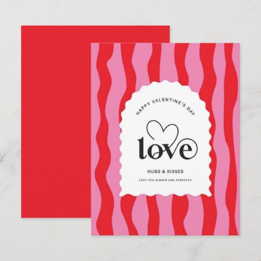 Valentine's Day  Be Mine Valentine's Day Card Mitteilungskarte (Vorne/Hinten)