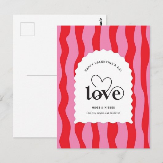 Valentine's Day  Be Mine Valentine's Day Card Postkarte (Vorne/Hinten)