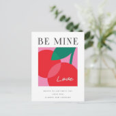 Valentine's Day  Be Mine Valentine's Day Card Postkarte (Stehend Vorderseite)