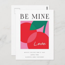 Valentine's Day  Be Mine Valentine's Day Card Postkarte