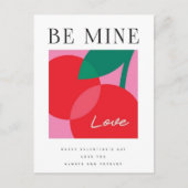 Valentine's Day  Be Mine Valentine's Day Card Postkarte (Vorderseite)