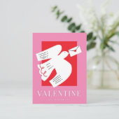 Valentine's Day  Be Mine Valentine's Day Card Postkarte (Stehend Vorderseite)