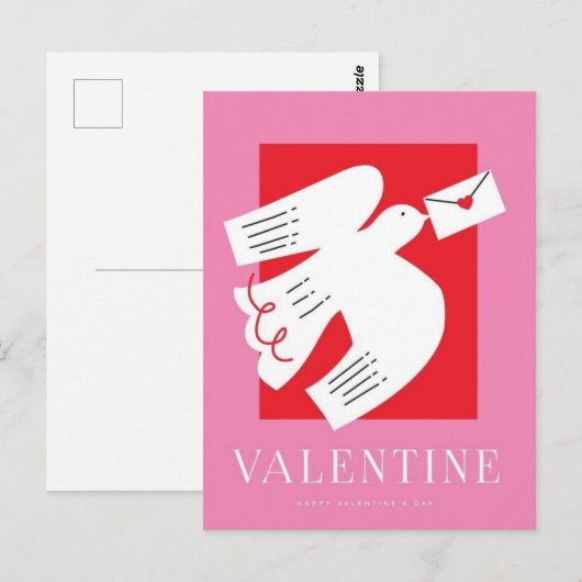 Valentine's Day  Be Mine Valentine's Day Card Postkarte (Vorne/Hinten)