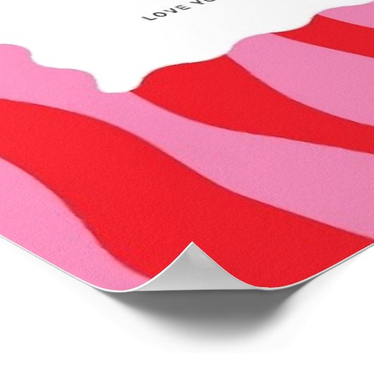 Valentine's Day  Be Mine Valentine's Day  Poster (Ecke)