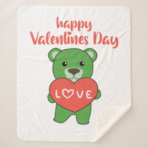 Valentine's Day Bear Cute Animals With Hearts Sherpadecke