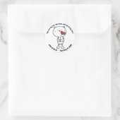 Valentine's Day Bear Heart Runder Aufkleber (Tasche)