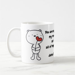 Valentine's Day Bear Love Heart Kaffeetasse