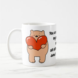 Valentine's Day Bear Love Heart Kaffeetasse
