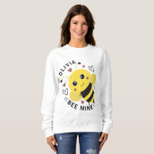 Valentine's Day Bee Mine Bumblebee Sweatshirt (Vorne ganz)