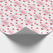 Valentine's Day Birthday Cake Pattern Geschenkpapier (Ecke)