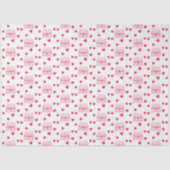 Valentine's Day Birthday Cake Pattern Seidenpapier (Vorderseite)