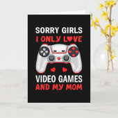 Valentines Day Boys Kids Son Video Games Funny Gam Karte (Gelbe Blume)