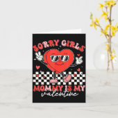 Valentines Day Boys Kids Sorry Girls Mommy Is My V Karte (Gelbe Blume)