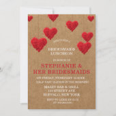 Valentine's Day Bridesmaids Luncheon Einladung (Vorderseite)