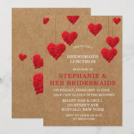 Valentine's Day Bridesmaids Luncheon Einladung