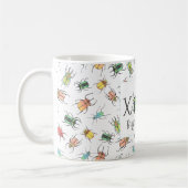 Valentine's Day Bugs und Kisses XOXO Kaffeetasse (Links)