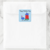 Valentine's Day Bunny Riding Egg Car #4 Stickers (Tasche)