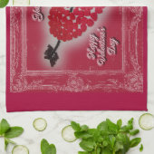 Valentine's Day Candy Heart Gruß Handtuch (Gefaltet)