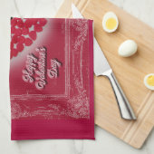 Valentine's Day Candy Heart Gruß Handtuch (Viertel Falte)