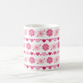 Valentine's Day Candy Hearts Blume Muster Kaffeetasse (Mittel)