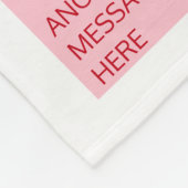 Valentine's Day Candy Hearts Box Custom Foto Fleecedecke (Ecke)