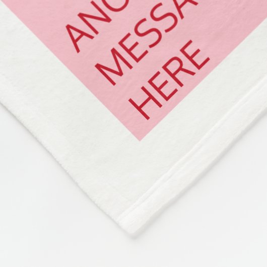 Valentine's Day Candy Hearts Box Custom Foto Fleecedecke (Ecke)