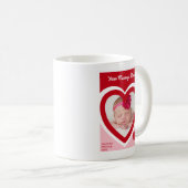 Valentine's Day Candy Hearts Box Custom Foto Kaffeetasse (VorderseiteRechts)