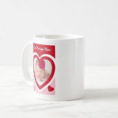 Valentine's Day Candy Hearts Box Custom Foto Kaffeetasse (Vorderseite Links)