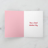 Valentine's Day Candy Hearts Box Custom Foto Karte (Innenseite)