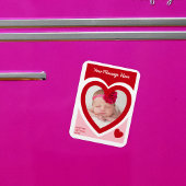 Valentine's Day Candy Hearts Box Custom Foto Magnet