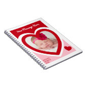 Valentine's Day Candy Hearts Box Custom Foto Notizblock (Rechte Seite)