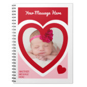 Valentine's Day Candy Hearts Box Custom Foto Notizblock (Vorderseite)