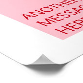 Valentine's Day Candy Hearts Box Custom Foto Poster (Ecke)