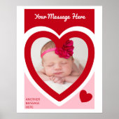 Valentine's Day Candy Hearts Box Custom Foto Poster (Vorne)
